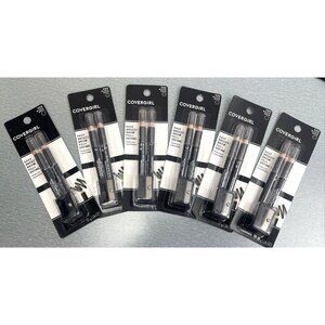 Lot Of 6 COVERGIRL Easy Breezy Brow Fill +Define #500 BLACK NOIR